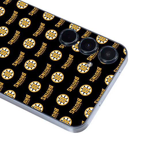 NHL Boston Bruins Pattern Galaxy A55 5G Skin